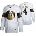 Maglia Hockey Golden Edition Edmonton Oilers Kris Russell Limited Bianco