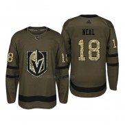 Maglia Hockey Vegas Golden Knights James Neal 2018 Salute To Service Verde Militare
