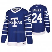 Maglia Hockey Toronto Maple Leafs Kasperi Kapanen Throwback Autentico Blu