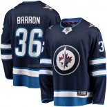 Maglia Hockey Winnipeg Jets Morgan Barron Home Premier Breakaway Blu