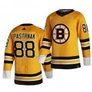 Maglia Hockey Boston Bruins David Pastrnak Giallo