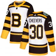 Maglia Hockey Boston Bruins Gerry Cheevers 2019-20 Autentico Tercera Bianco