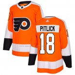 Maglia Hockey Philadelphia Flyers Tyler Pitlick Home Autentico Arancione