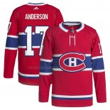 Maglia Hockey Montreal Canadiens Josh Anderson Home Primegreen Autentico Pro Rosso