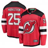 Maglia Hockey New Jersey Devils Jacob Markstrom Home Premier Breakaway Rosso