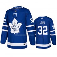 Maglia Hockey Toronto Maple Leafs Josh Leivo Home Autentico Blu