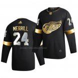 Maglia Hockey Golden Edition Detroit Red Wings Jon Merrill Limited Autentico 2020-21 Nero