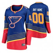 Maglia Hockey Donna St. Louis Blues Personalizzate Throwback Premier Blu