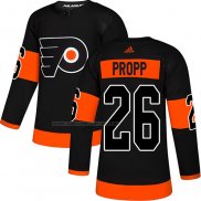 Maglia Hockey Philadelphia Flyers Brian Propp Alternato Autentico Nero
