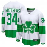 Maglia Hockey Toronto Maple Leafs Auston Matthews St. Patricks Alternato Premier Breakaway Bianco