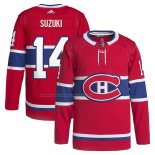 Maglia Hockey Montreal Canadiens Nick Suzuki Home Primegreen Autentico Pro Rosso