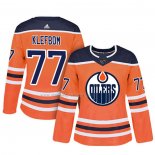 Maglia Hockey Donna Edmonton Oilers Oscar Klefbom Autentico Giocatore Arancione