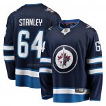 Maglia Hockey Winnipeg Jets Logan Stanley Home Premier Breakaway Blu