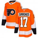 Maglia Hockey Philadelphia Flyers Wayne Simmonds Home Autentico Arancione